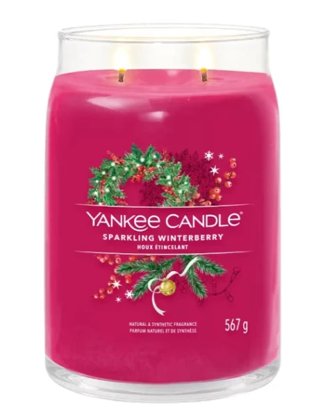 Yankee Candle - Sparkling Winterberry - Candela in Giara Grande