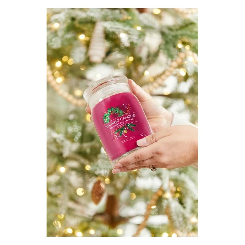 Yankee Candle - Sparkling Winterberry - Candela in Giara Grande