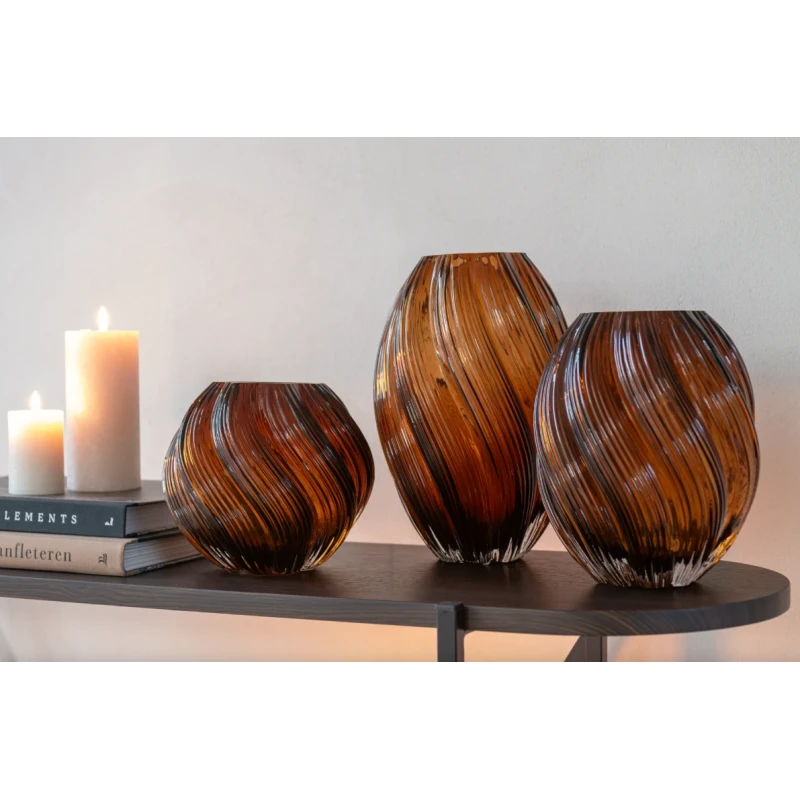 J-Line - Vaso Carol - Marrone