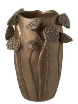 J-Line - Vaso Lotus Pod - Rame