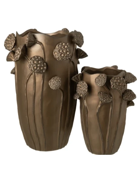 J-Line - Lotus Pod Vase - Copper