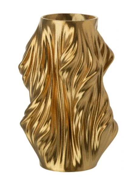 J-Line - Irregular 3D Design Vase - Gold