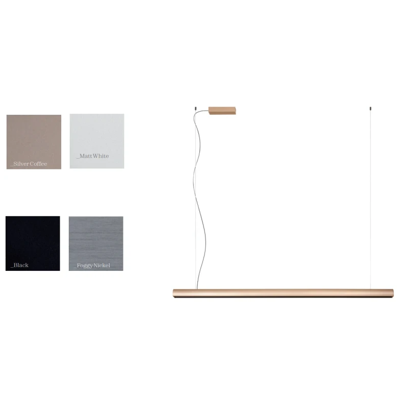 Redo Group - Cityline Pendant Lamp - Silver Coffee / Matte Black