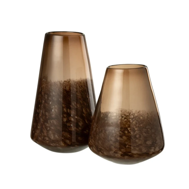 J-Line - Vaso Cono - Marrone Scuro