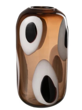 J-Line - Vaso Izzy - Bianco / Marrone