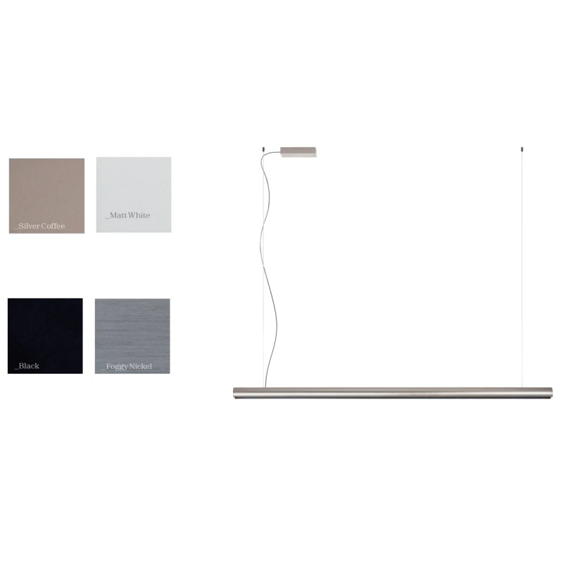 Redo Group - Cityline Pendant Lamp - Foggy Nickel / Matte Black