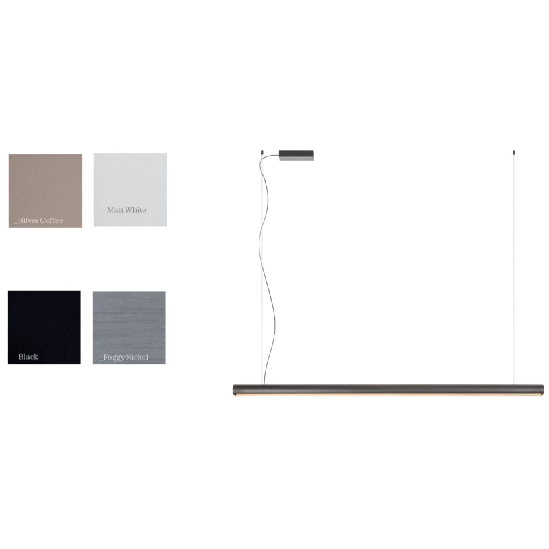 Redo Group - Cityline Pendant Lamp - Matt Black / Silver Coffee