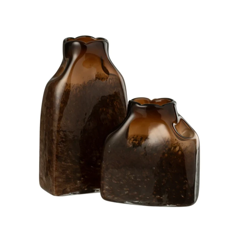 J-Line - Vaso Rettangolare - Marrone Scuro