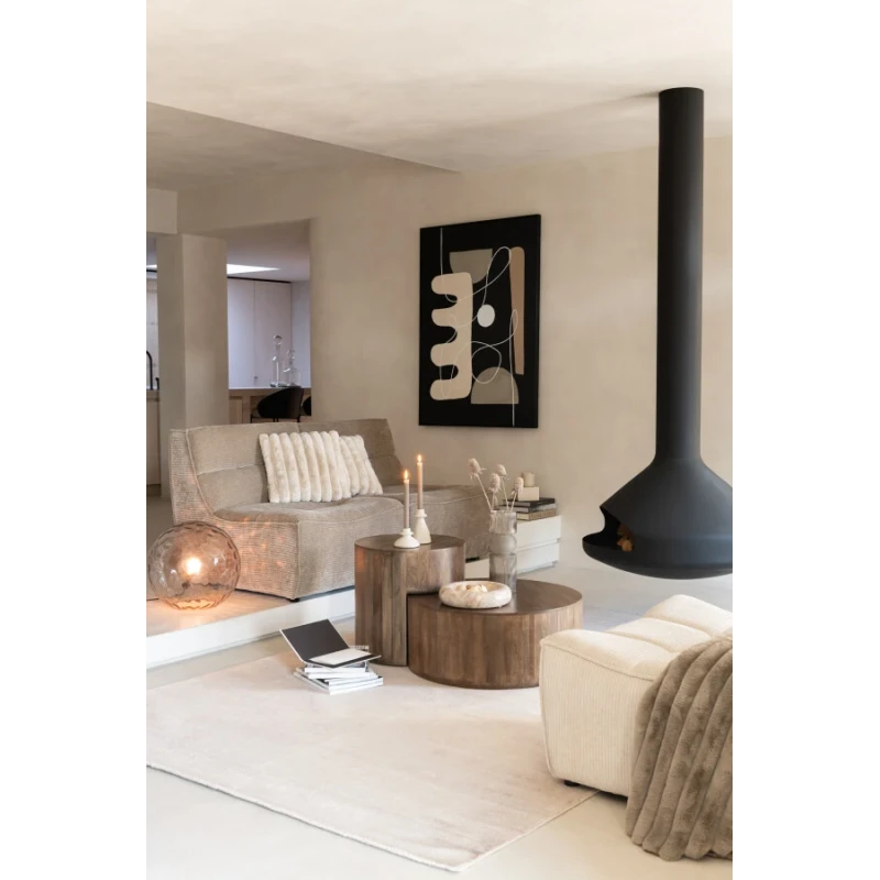 J-Line - Ciotola Rotonda Bassa - Marmo Beige