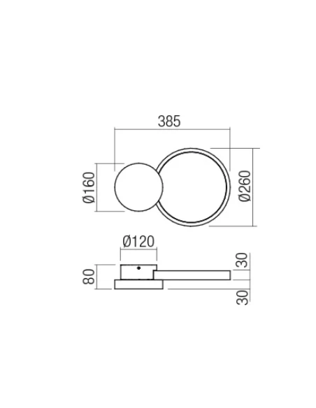 Redo Group - Cronos Wall / Ceiling Lamp - Matt White