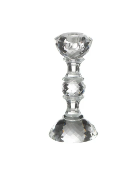 J-Line - Marie Candlestick - Clear Crystal