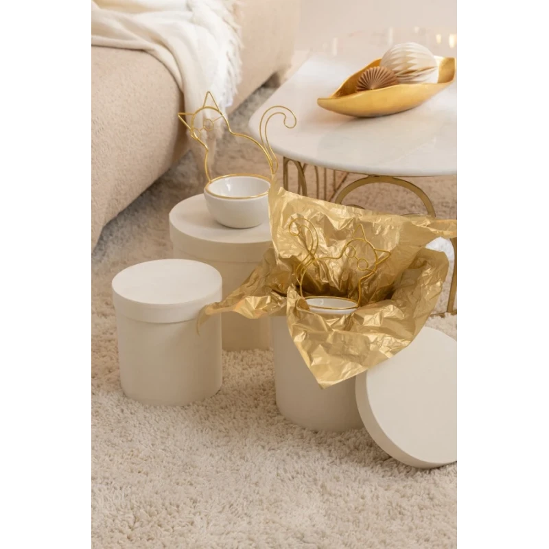 J-Line - Centrotavola  Plateau Blad - Oro