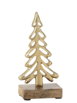 J-Line - Decorazione Albero + Piede  - Oro