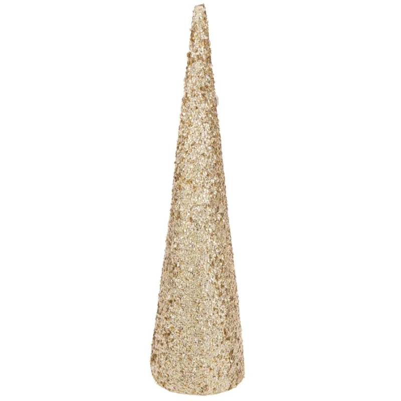 J-Line - Sequin Cone Decoration - Gold