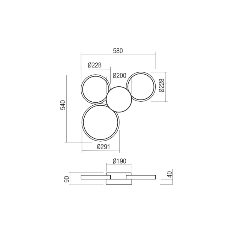 Redo Group - Cronos Lampada da Soffitto - Bianco Opaco