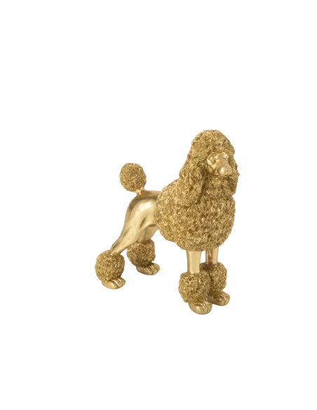 J-Line - Decorazione Barboncino in Piedi - Oro