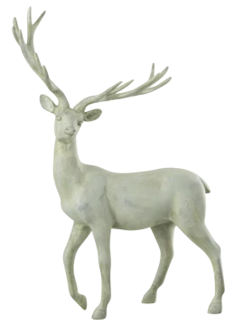 J-Line - Deer Walking Decoration - Blue Grey