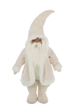 J-Line - Santa Claus Glasses Decoration - White  106 cm