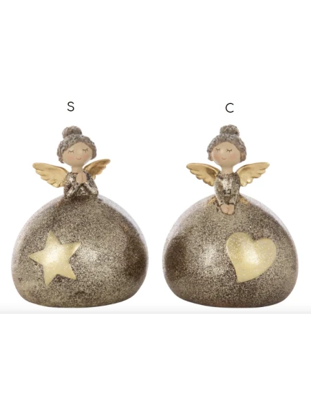 J-Line - Angel Heart Decoration + Ball - Multicolor