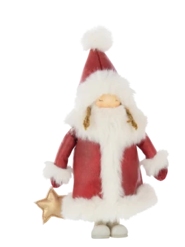 J-Line - Decorazione Bambina Stella nella Mano - Multicolore