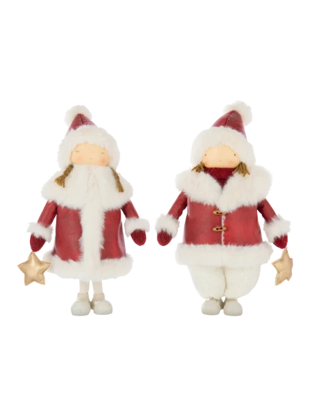 J-Line - Decorazione Bambina Stella nella Mano - Multicolore