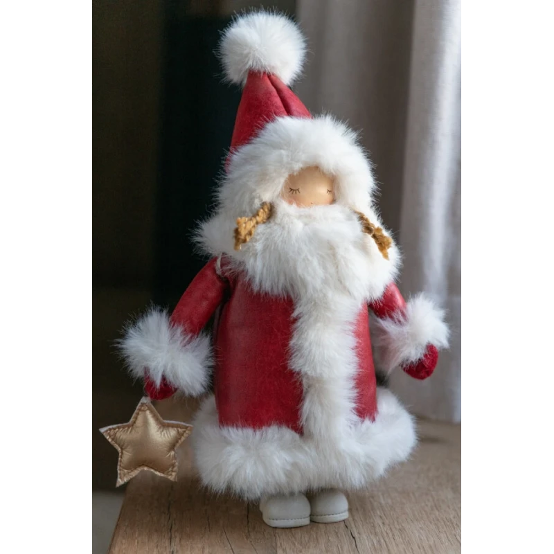 J-Line - Star in Hand Girl Decoration - Multicolor