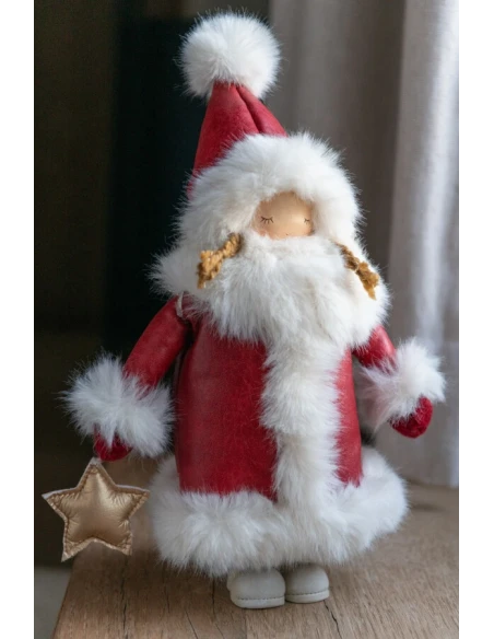 J-Line - Star in Hand Girl Decoration - Multicolor