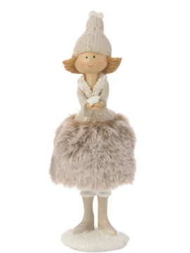 J-Line - Angel Star Decoration + Fur - Multicolor