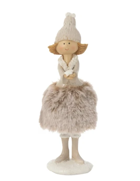 J-Line - Angel Star Decoration + Fur - Multicolor