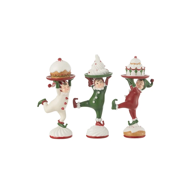 J-Line - Elfe Pastry Decoration - Multicolor