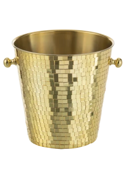 J-Line - Mosaic Ice Bucket - Gold