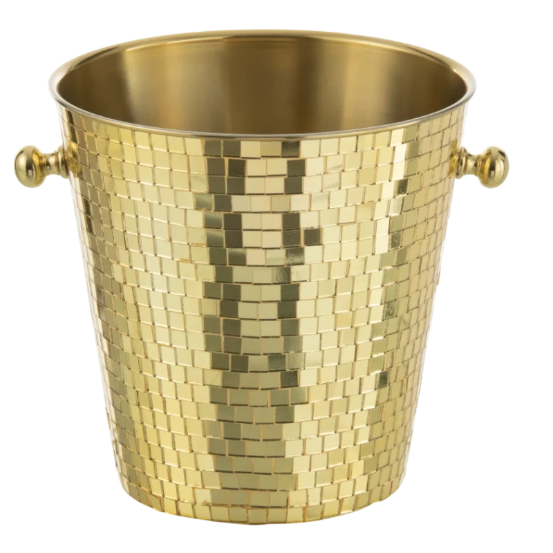 J-Line - Mosaic Ice Bucket - Gold