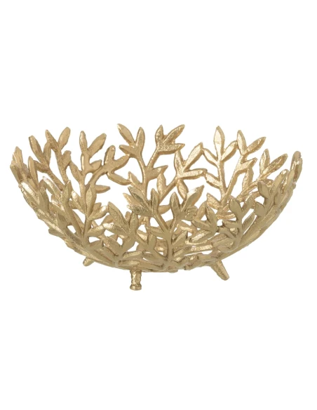 J-Line - Leaf Decorative Bowl - Gold