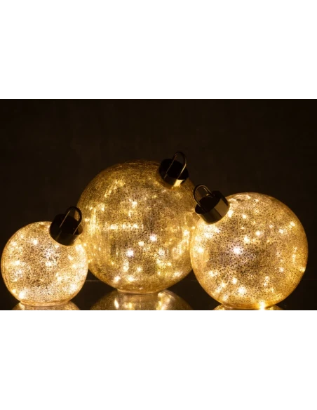 J-Line - LED Christmas Ball - Gold Glass