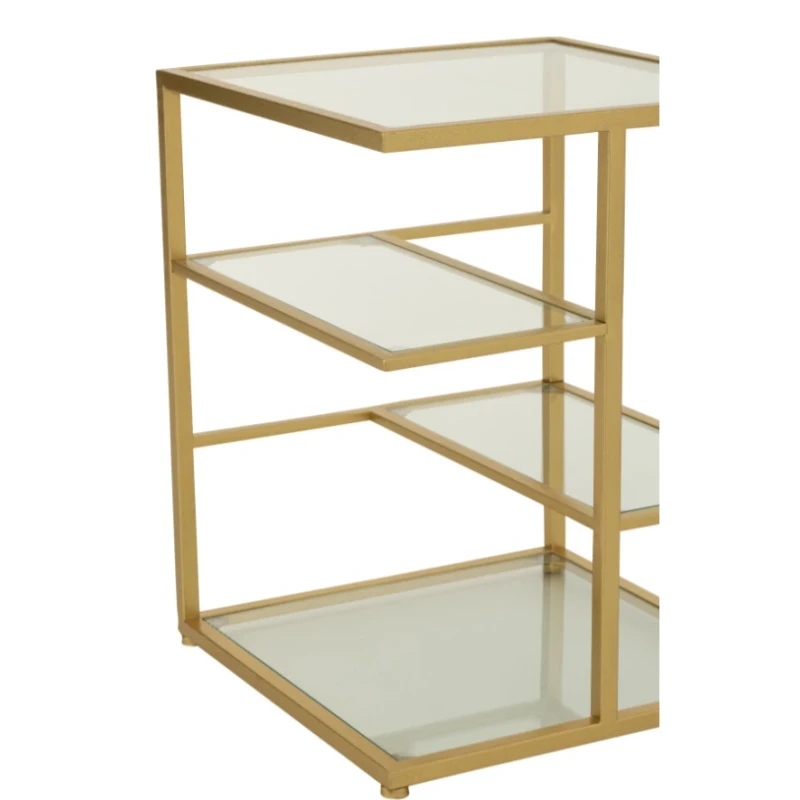 J-Line - Metal and Glass Coffee Table - Gold