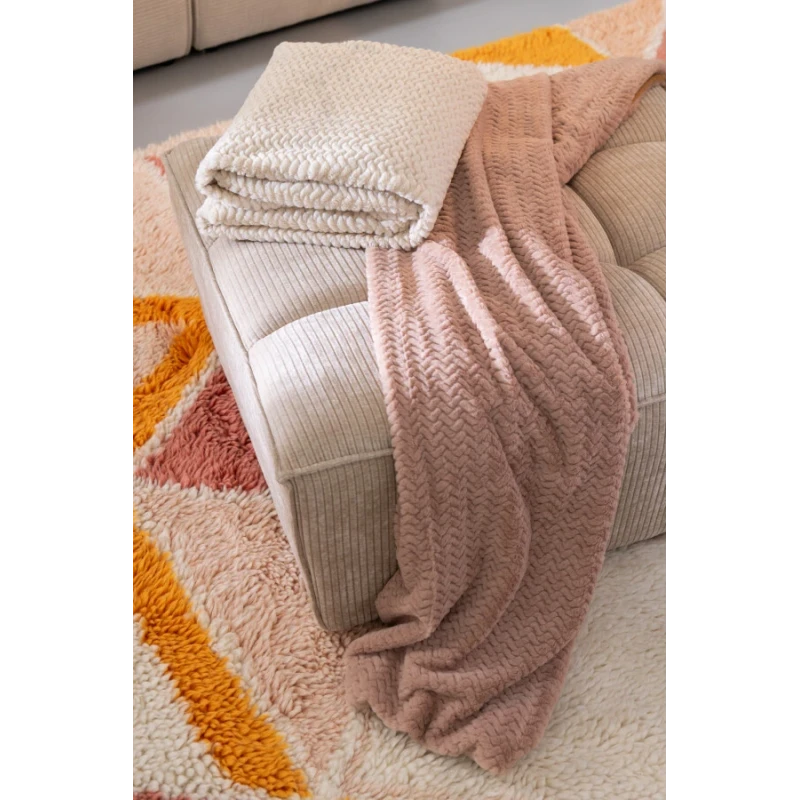 J-Line - Blanket - Beige