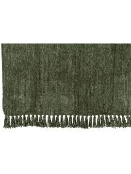 J-Line - Chenille Blanket - Green