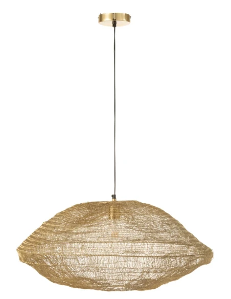 J-Line - Lampada a Sospensione Rete Metallo - Oro