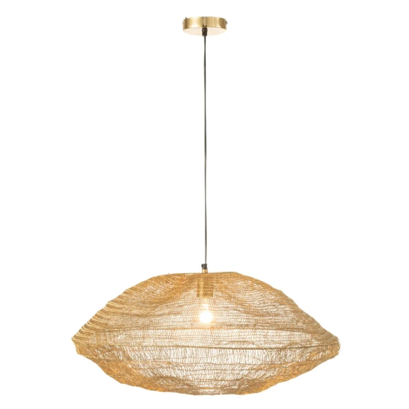 J-Line - Metal Mesh Pendant Lamp - Gold