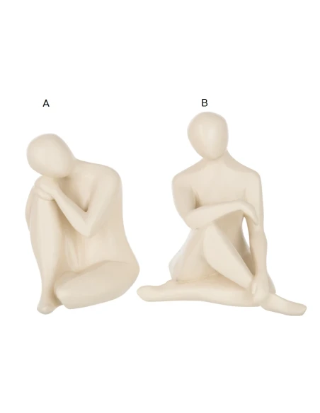 J-Line - Kneeling Character - Beige