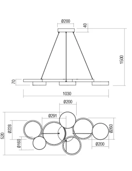 Redo Group - Cronos Pendant Lamp - Matt White