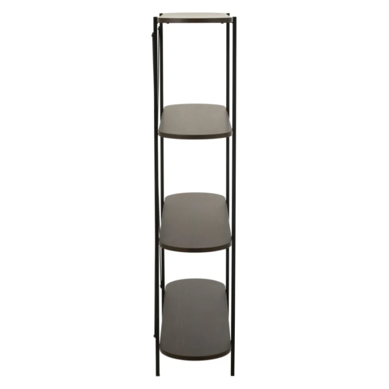 J-Line - Oval Shelf - Dark Brown
