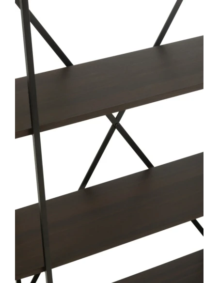 J-Line - Oval Shelf - Dark Brown