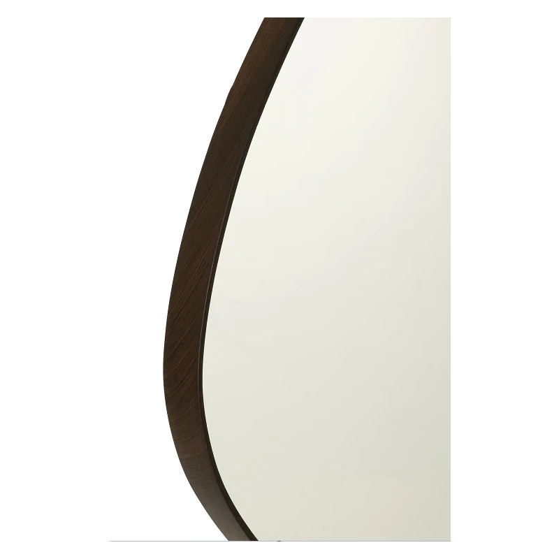 J-Line - Abstract Wall Mirror - Dark Brown