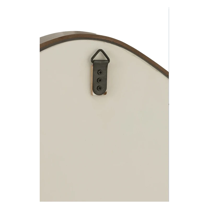 J-Line - Abstract Wall Mirror - Dark Brown