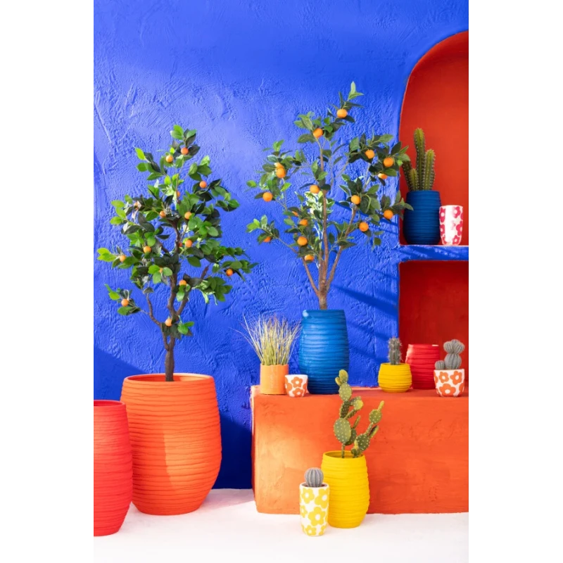 J-Line - Fiesta Planter - Orange
