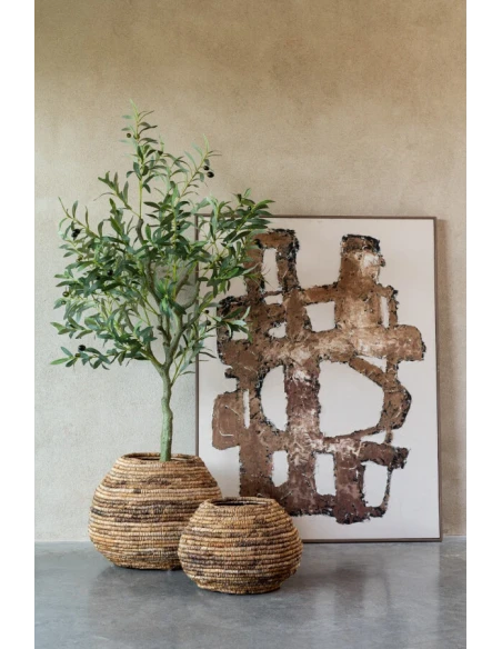 J-Line - Dipinto Vot Tela / Legno Di Abete