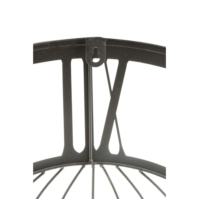 J-Line - Roman Numeral Globe Clock - Grey