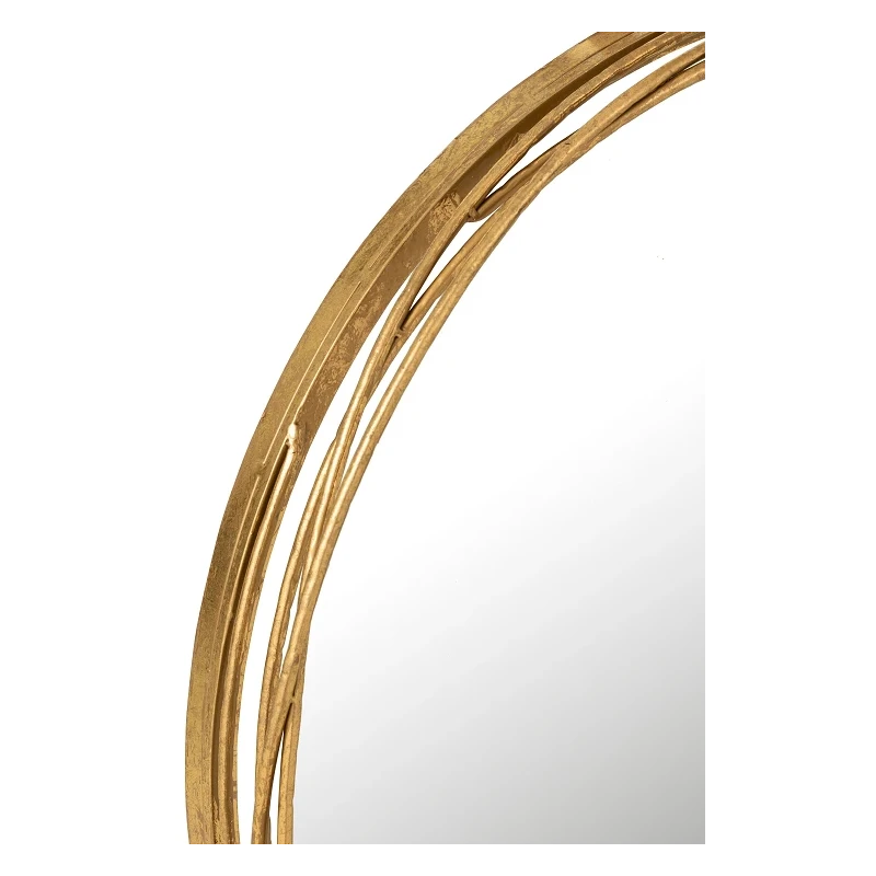 J-Line - Specchio Da Parete Aurora Rotondo - Oro