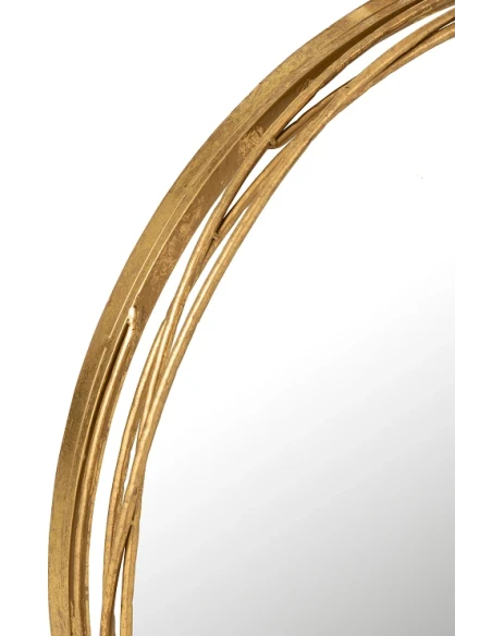 J-Line - Specchio Da Parete Aurora Rotondo - Oro